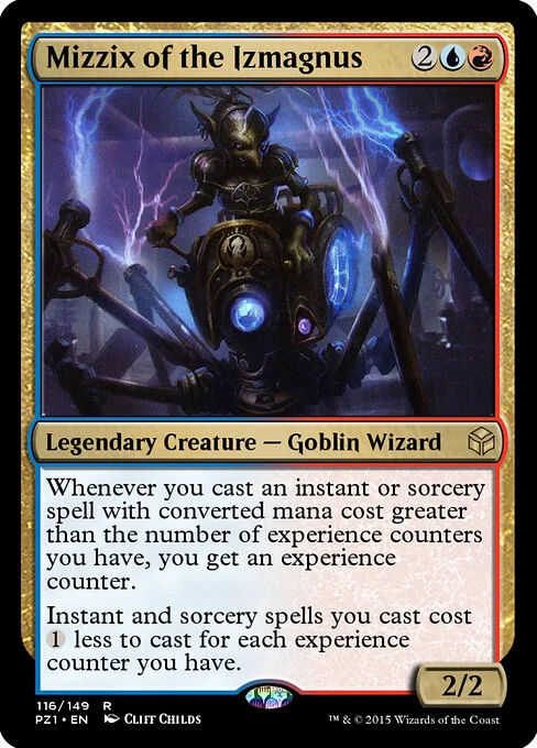 Mizzix of the Izmagnus, carta Magic di tipo Legendary Creature — Goblin Wizard illustrata da Cliff Childs