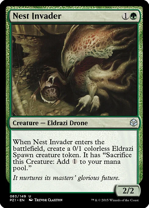 Nest Invader, carta Magic di tipo Creature — Eldrazi Drone illustrata da Trevor Claxton