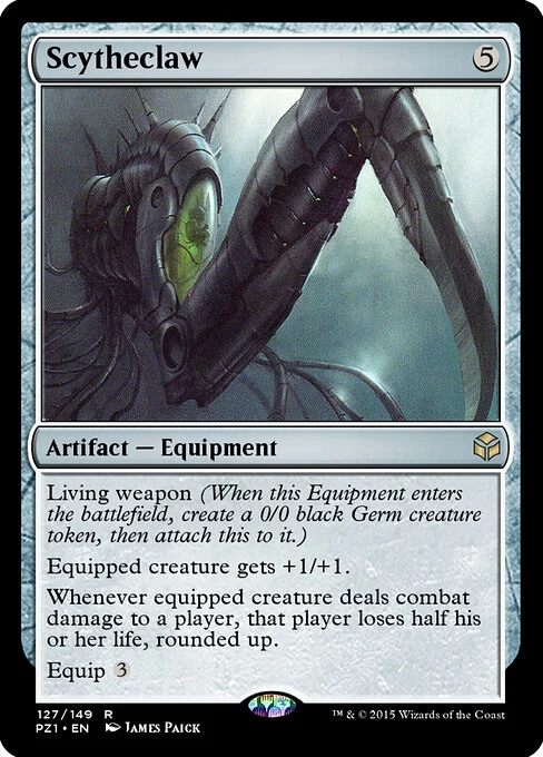 Scytheclaw, carta Magic di tipo Artifact — Equipment illustrata da James Paick