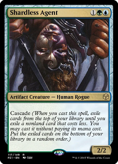 Shardless Agent, carta Magic di tipo Artifact Creature — Human Rogue illustrata da Izzy