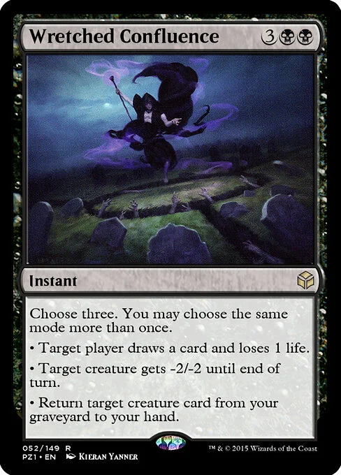 Wretched Confluence, carta Magic di tipo Instant illustrata da Kieran Yanner