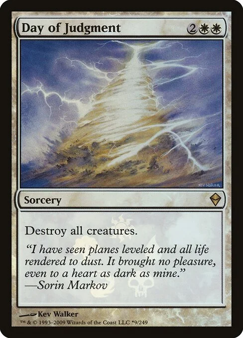 Day of Judgment, carta Magic di tipo Sorcery illustrata da Kev Walker