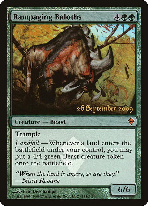 Rampaging Baloths, carta Magic di tipo Creature — Beast illustrata da Eric Deschamps