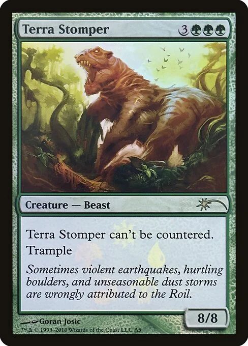 Terra Stomper, carta Magic di tipo Creature — Beast illustrata da Goran Josic