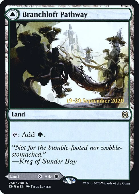 Branchloft Pathway // Boulderloft Pathway, carta Magic di tipo Land // Land illustrata da Titus Lunter
