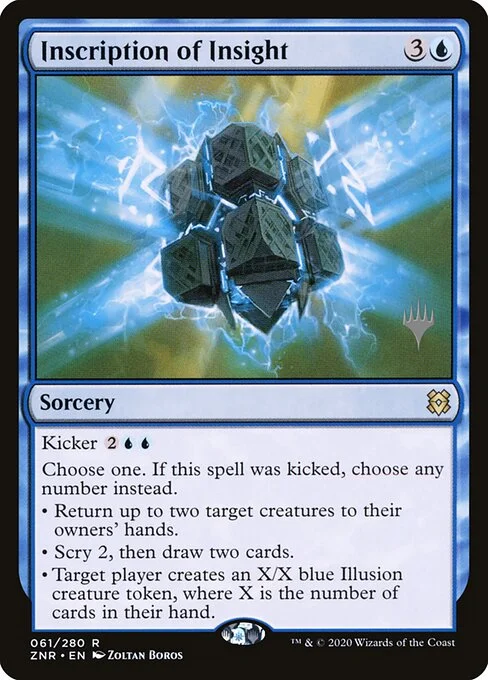 Inscription of Insight, carta Magic di tipo Sorcery illustrata da Zoltan Boros