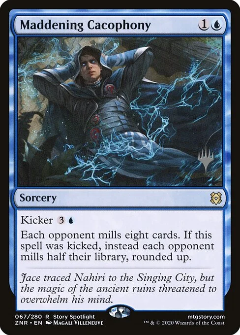 Maddening Cacophony, carta Magic di tipo Sorcery illustrata da Magali Villeneuve