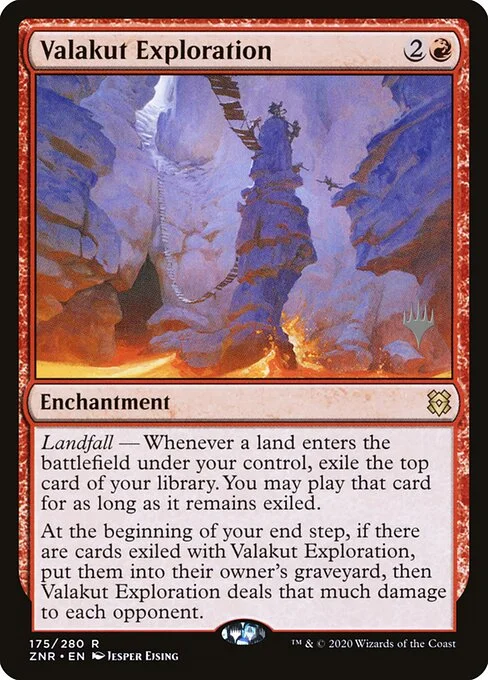 Valakut Exploration, carta Magic di tipo Enchantment illustrata da Jesper Ejsing