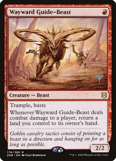 Wayward Guide-Beast, carta Magic di tipo Creature — Beast illustrata da Filip Burburan