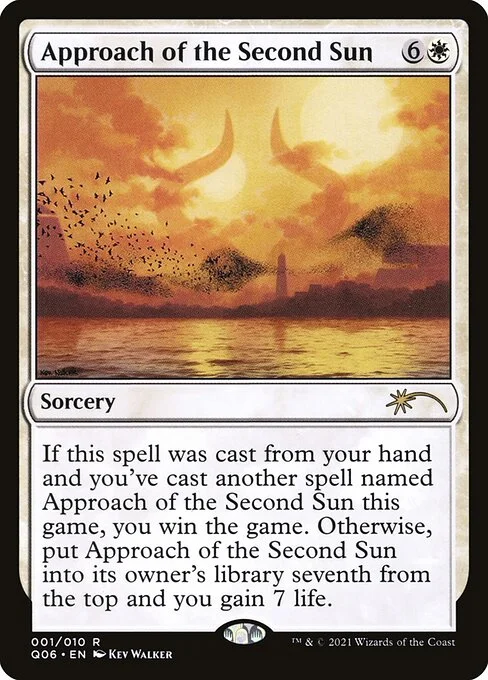 Approach of the Second Sun, carta Magic di tipo Sorcery illustrata da Kev Walker