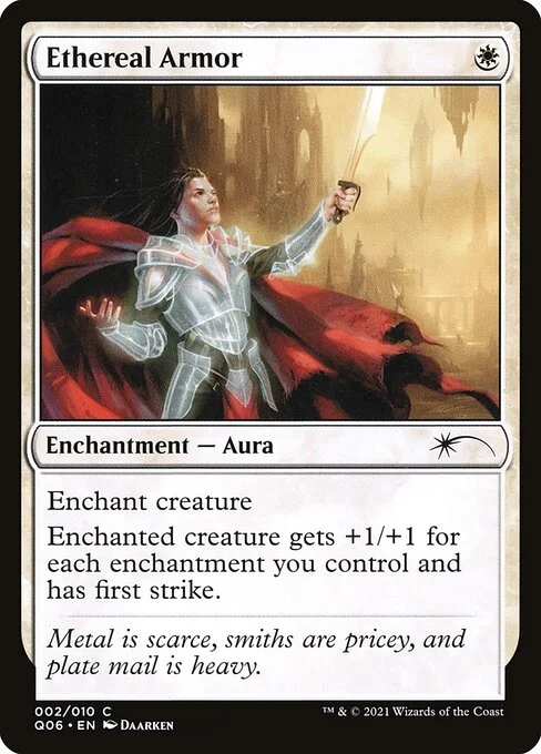 Ethereal Armor, carta Magic di tipo Enchantment — Aura illustrata da Daarken