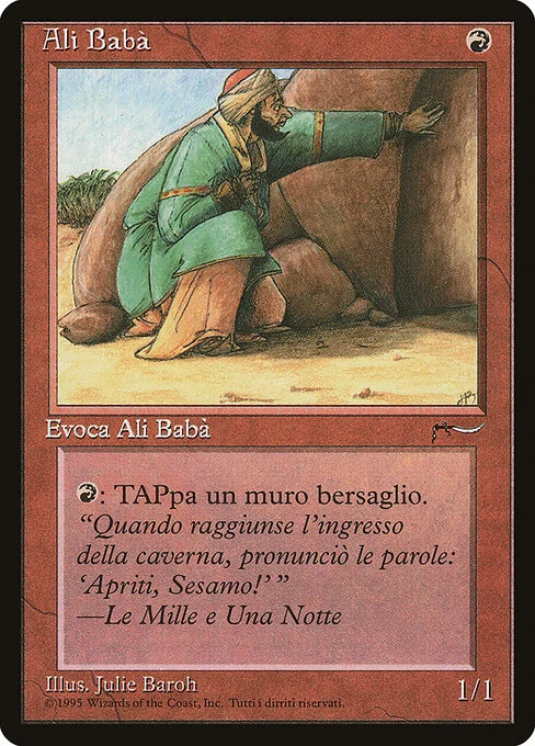 Ali Baba, carta Magic di tipo Creature — Human Rogue illustrata da Julie Baroh