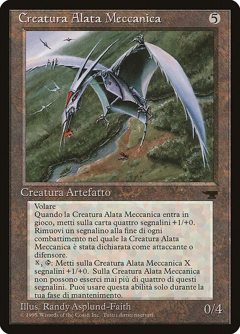 Clockwork Avian, carta Magic di tipo Artifact Creature — Bird illustrata da Randy Asplund-Faith