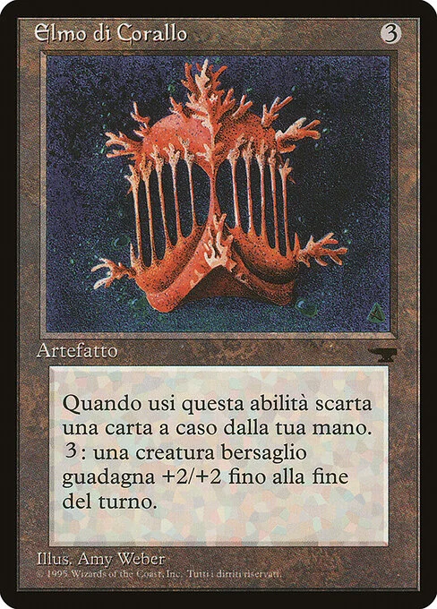 Coral Helm, carta Magic di tipo Artifact illustrata da Amy Weber