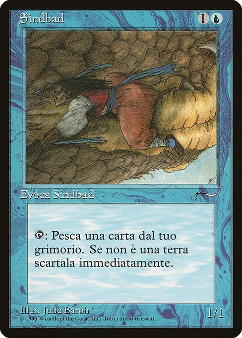 Sindbad, carta Magic di tipo Creature — Human illustrata da Julie Baroh