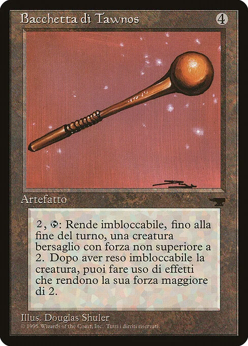 Tawnos's Wand, carta Magic di tipo Artifact illustrata da Douglas Shuler