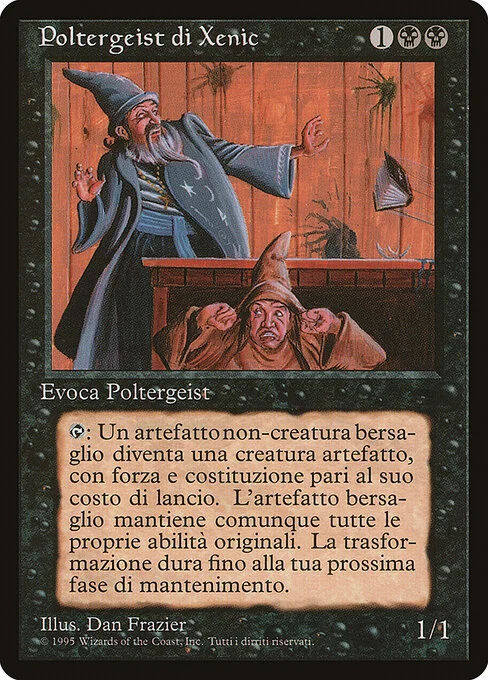 Xenic Poltergeist, carta Magic di tipo Creature — Spirit illustrata da Dan Frazier