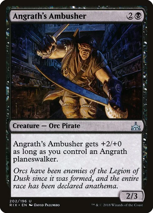Angrath's Ambusher, carta Magic di tipo Creature — Orc Pirate illustrata da David Palumbo
