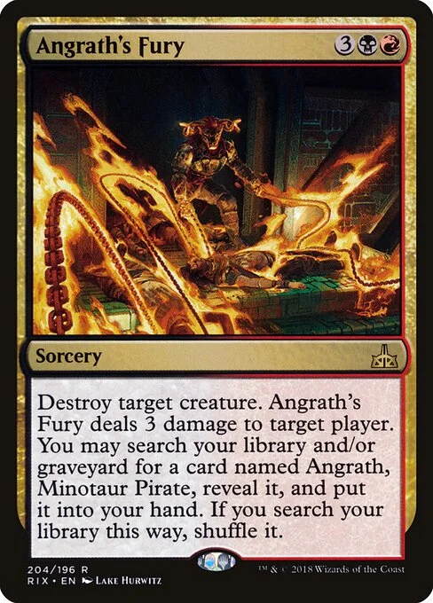 Angrath's Fury, carta Magic di tipo Sorcery illustrata da Lake Hurwitz