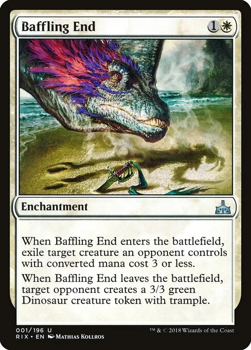 Baffling End, carta Magic di tipo Enchantment illustrata da Mathias Kollros