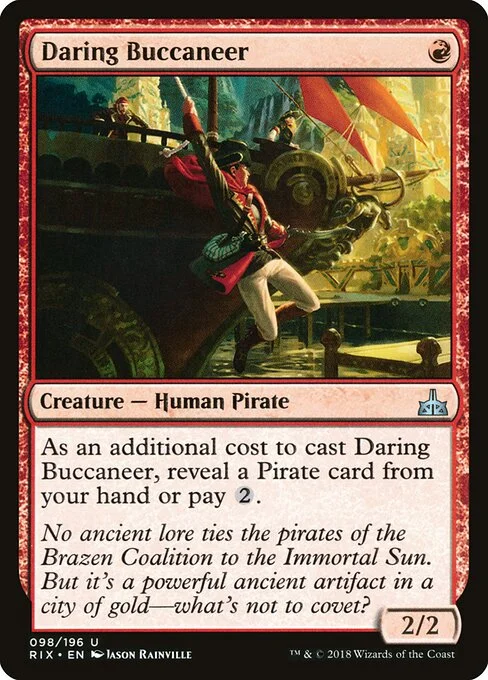 Daring Buccaneer, carta Magic di tipo Creature — Human Pirate illustrata da Jason Rainville