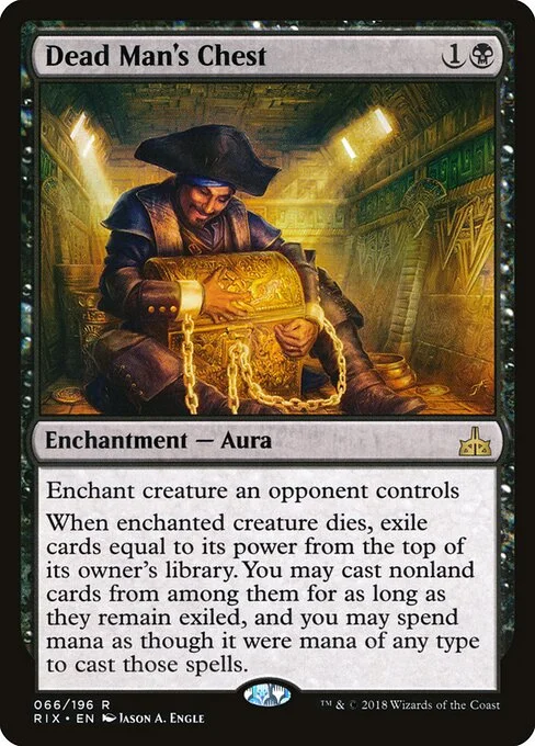 Dead Man's Chest, carta Magic di tipo Enchantment — Aura illustrata da Jason A. Engle