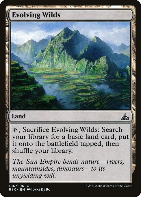 Evolving Wilds, carta Magic di tipo Land illustrata da Jonas De Ro