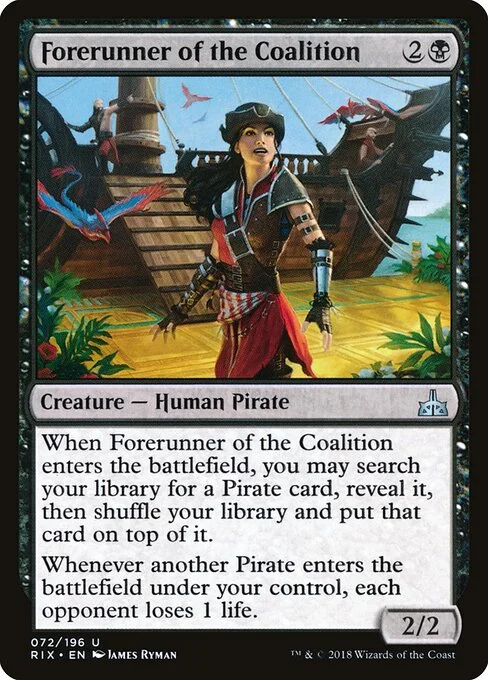 Forerunner of the Coalition, carta Magic di tipo Creature — Human Pirate illustrata da James Ryman