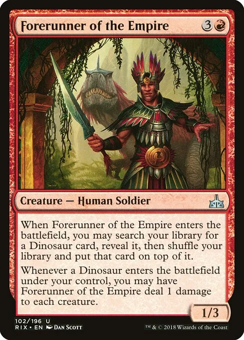 Forerunner of the Empire, carta Magic di tipo Creature — Human Soldier illustrata da Dan Murayama Scott