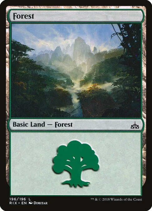 Forest, carta Magic di tipo Basic Land — Forest illustrata da Dimitar Marinski