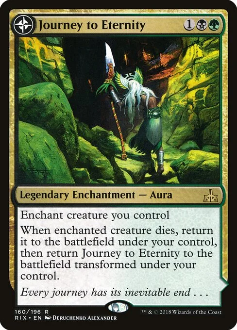 Journey to Eternity // Atzal, Cave of Eternity, carta Magic di tipo Legendary Enchantment — Aura // Legendary Land illustrata da Deruchenko Alexander
