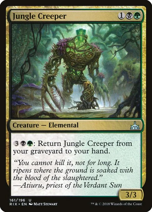 Jungle Creeper, carta Magic di tipo Creature — Elemental illustrata da Matt Stewart