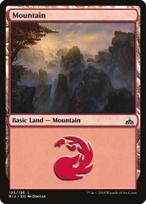 Mountain, carta Magic di tipo Basic Land — Mountain illustrata da Dimitar Marinski