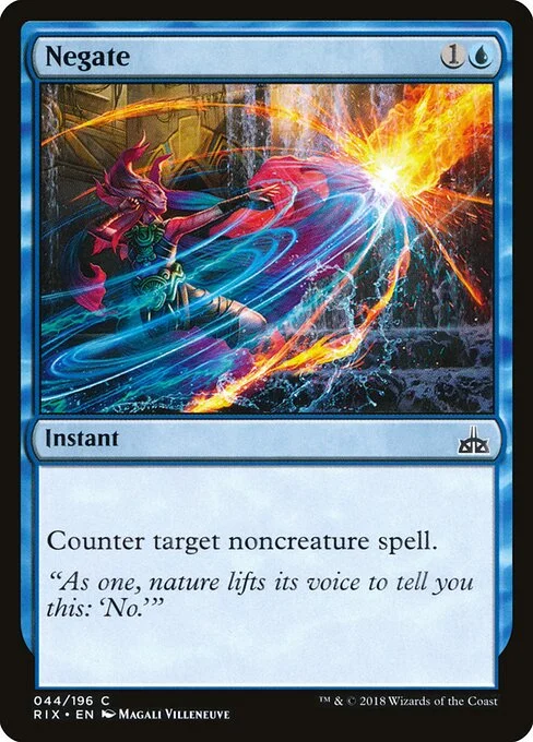 Negate, carta Magic di tipo Instant illustrata da Magali Villeneuve