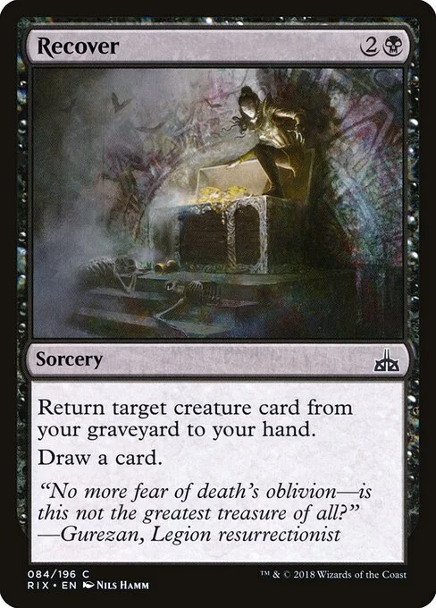 Recover, carta Magic di tipo Sorcery illustrata da Nils Hamm