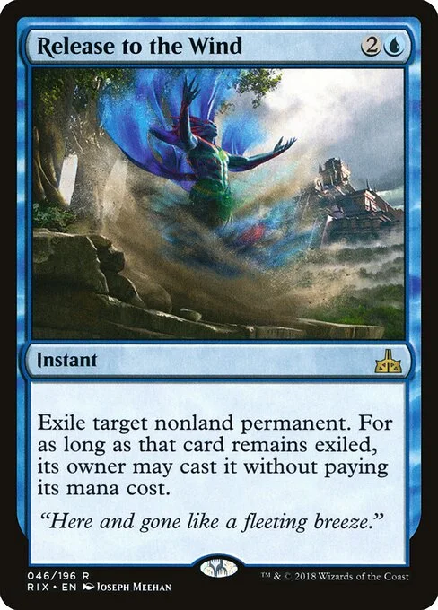 Release to the Wind, carta Magic di tipo Instant illustrata da Joseph Meehan