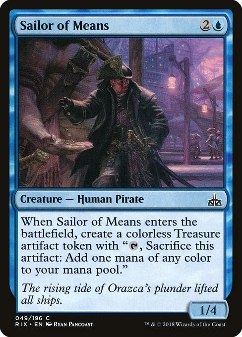 Sailor of Means, carta Magic di tipo Creature — Human Pirate illustrata da Ryan Pancoast
