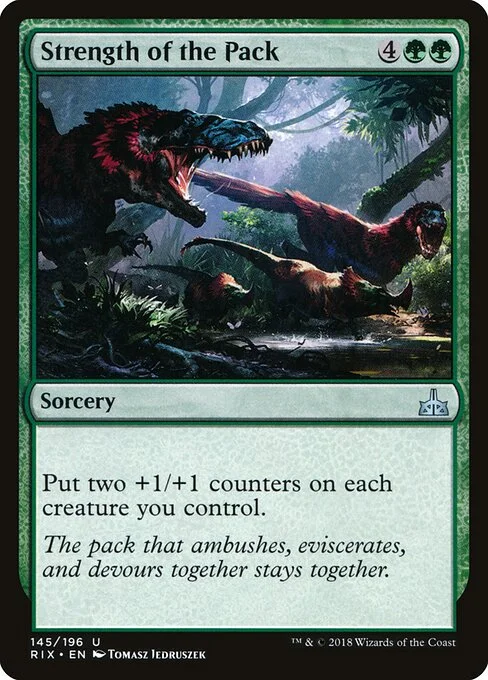 Strength of the Pack, carta Magic di tipo Sorcery illustrata da Tomasz Jedruszek