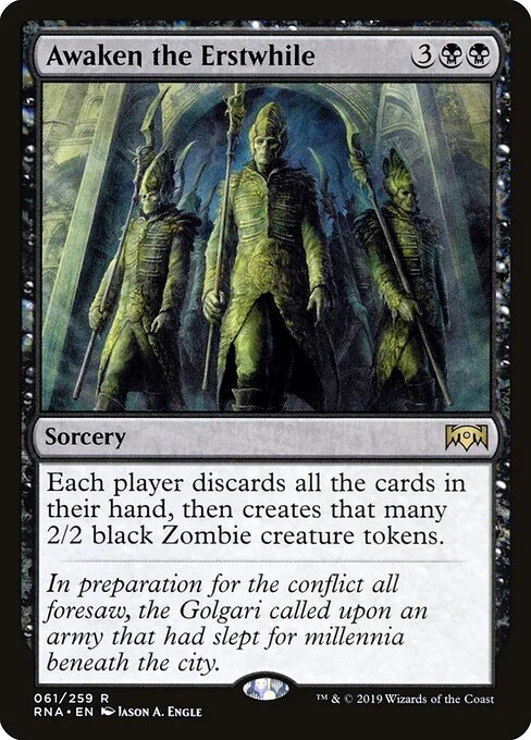 Awaken the Erstwhile, carta Magic di tipo Sorcery illustrata da Jason A. Engle