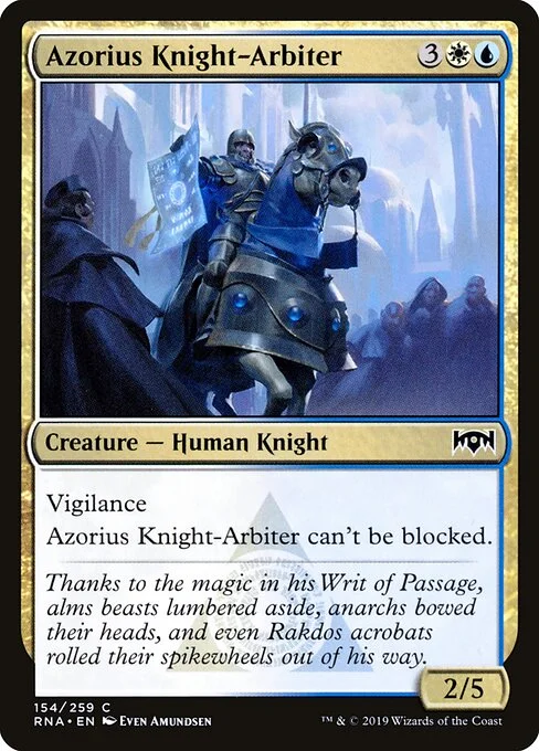 Azorius Knight-Arbiter, carta Magic di tipo Creature — Human Knight illustrata da Even Amundsen