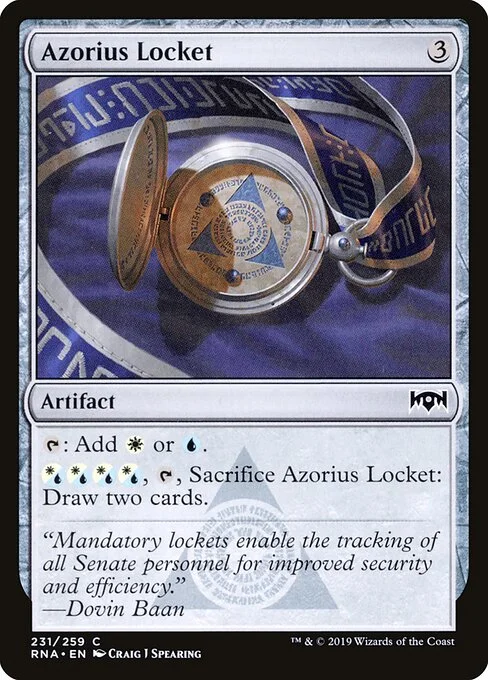 Azorius Locket, carta Magic di tipo Artifact illustrata da Craig J Spearing