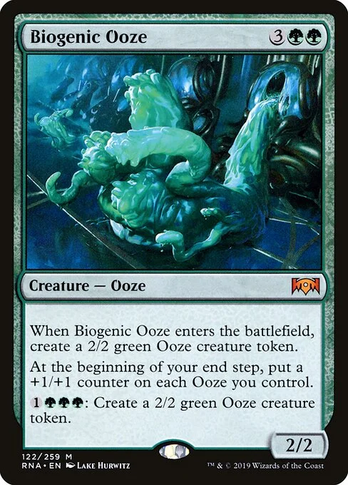 Biogenic Ooze, carta Magic di tipo Creature — Ooze illustrata da Lake Hurwitz