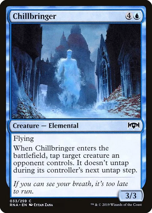 Chillbringer, carta Magic di tipo Creature — Elemental illustrata da Eytan Zana