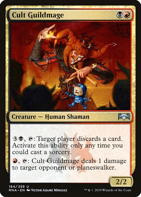 Cult Guildmage, carta Magic di tipo Creature — Human Shaman illustrata da Victor Adame Minguez