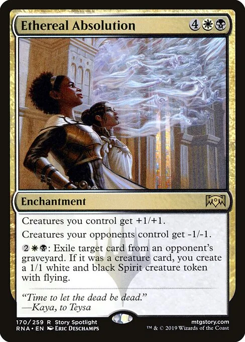 Ethereal Absolution, carta Magic di tipo Enchantment illustrata da Eric Deschamps