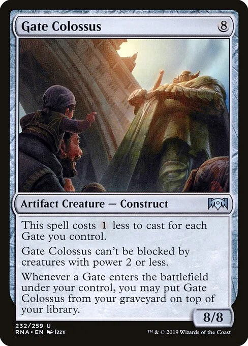 Gate Colossus, carta Magic di tipo Artifact Creature — Construct illustrata da Izzy