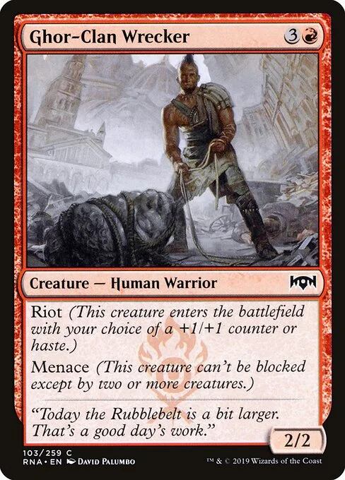 Ghor-Clan Wrecker, carta Magic di tipo Creature — Human Warrior illustrata da David Palumbo