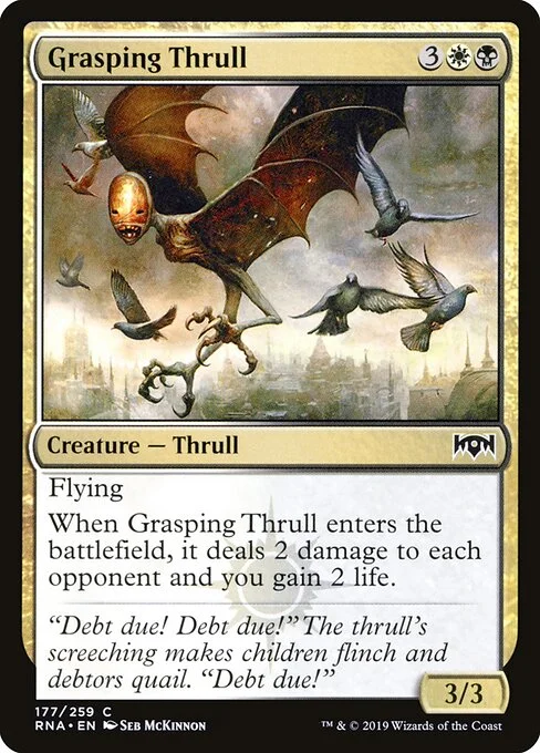Grasping Thrull, carta Magic di tipo Creature — Thrull illustrata da Seb McKinnon