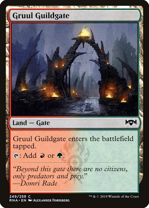 Gruul Guildgate, carta Magic di tipo Land — Gate illustrata da Alexander Forssberg