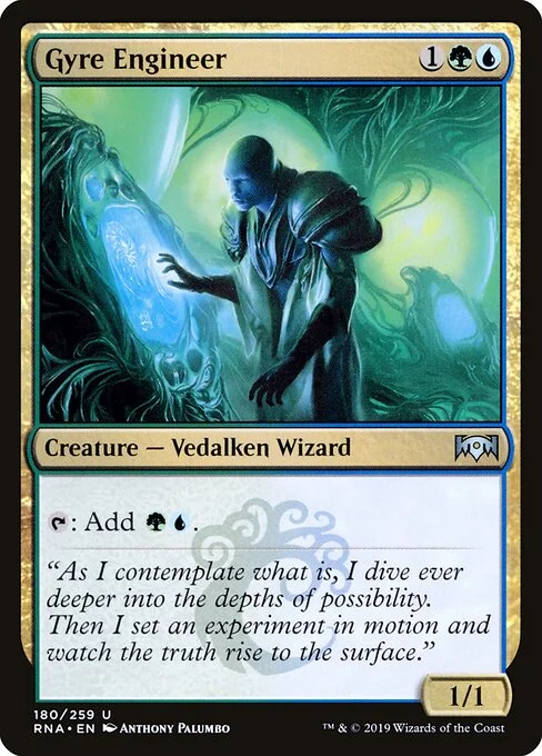 Gyre Engineer, carta Magic di tipo Creature — Vedalken Wizard illustrata da Anthony Palumbo